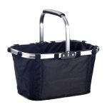 NNEOBA Foldable Grocery Basket with Handle for Shopping & Picnic
