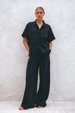 Raya Wide Leg Linen Pants - Image 18
