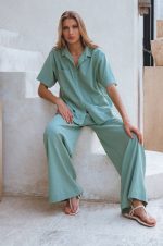 Raya Wide Leg Linen Pants - Image 3