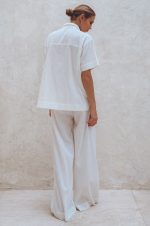 Raya Wide Leg Linen Pants - Image 5