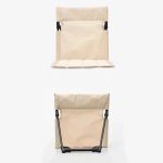 Foldable Camping Chair Cushion And Storage Bag Beige - Image 2