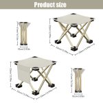 NNEOBA Outdoor Portable Folding Stool White - Image 4