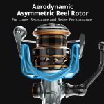 Spinning Fishing Reel 1000 Series Pre-Loading Reel Silver - Image 4