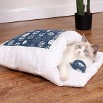 Japanese Cat Bed Warm Cat Sleeping Bag Deep Sleep Cave Winter Removable Pet House Bed for Cats Dogs Nest Cushion with Pillow - Image 33