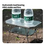 Outdoor Folding Steel Table Tactical Use Silver - Image 5