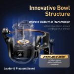 NNEOBA 5000 Series Spinning Fishing Reel with Carbon Drag System Black - Image 2