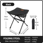 Outdoor Portable Folding Stool Aluminum Alloy - Image 2