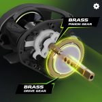 M1 Baitcast Fishing Reel 8KG Drag Right Hand Black - Image 5