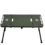 Lightweight Folding Camping Table with Side Furnace Rack Green