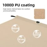 NNEOBA Portable Folding Camping Cot Outdoor Bed Khaki - Image 4