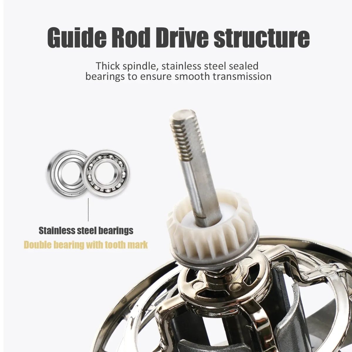 Spinning Fishing Reel 25KG Max Drag 10000 Series Silver - Image 4