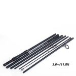 NNEOBA 3.6M Portable Carbon Fiber Carp Spinning Rod Black - Image 2
