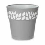 Self-watering flowerpot Stefanplast Cloe Grey Plastic 25 x 25 x 25 cm (6 Units) - Image 3