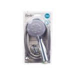 A shower head with a hose to direct the flow Berilo Metal 2 m 14 x 24,5 x 4,5 cm 14 x 4,5 x 24,5 cm (12 Units) - Image 3