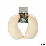 Neck Pillow Blue Black Beige Grey 31 x 10,5 x 27,4 cm (4 Units)
