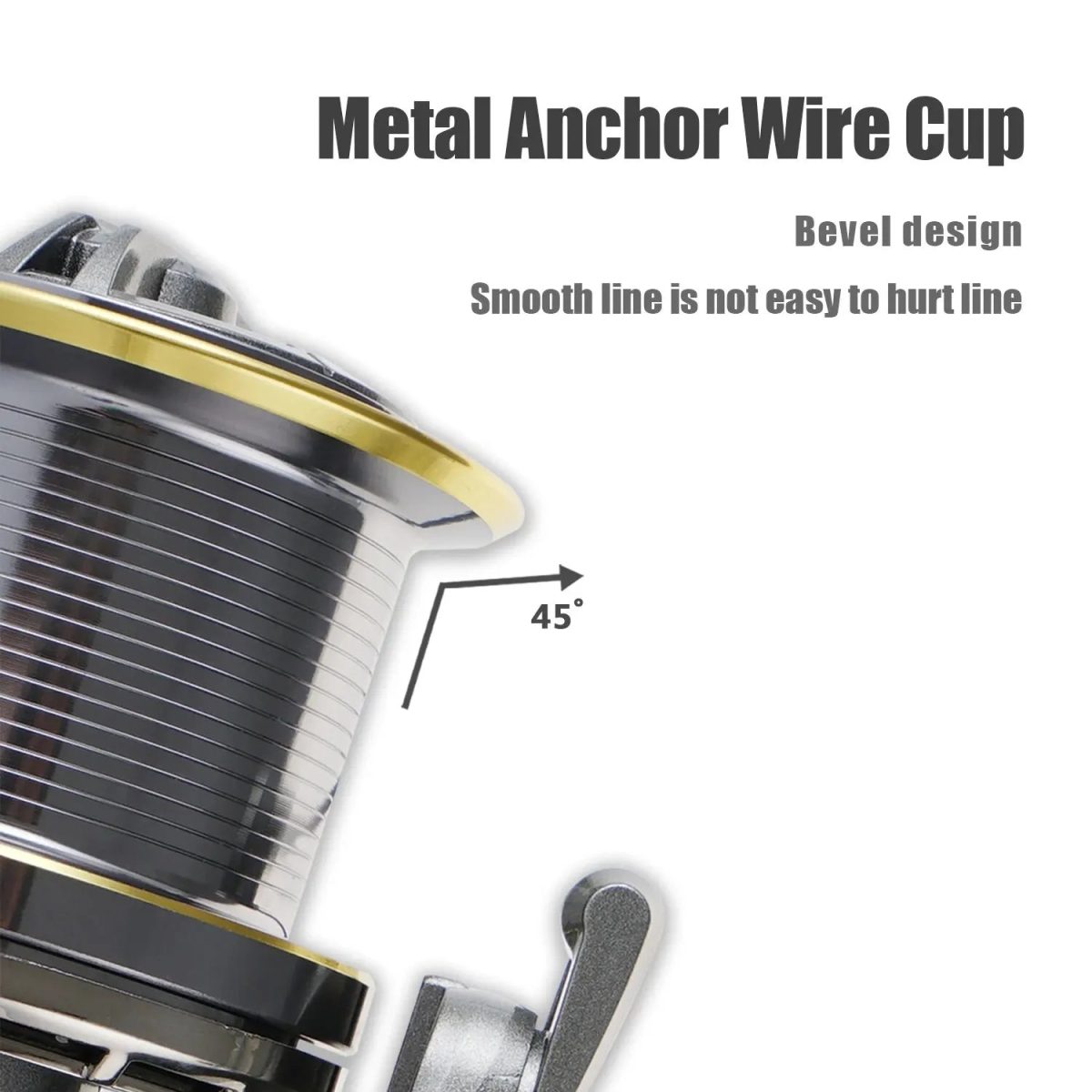 Spinning Fishing Reel 25KG Max Drag 10000 Series Silver - Image 3