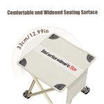 NNEOBA Outdoor Portable Folding Stool White - Image 3