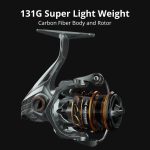 Spinning Fishing Reel 1000 Series Pre-Loading Reel Silver - Image 3
