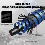 2-Section Carbon Fiber Fast Jigging Rod PE2-4 Spinning Rod Black - Image 5