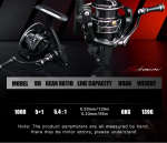 Stream 1000 Spinning Reel Carbon Drag Washers Black - Image 3