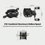 NNEOBA Baitcasting Reel  Carbon Body with Clicker Black - Image 4