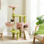 Flower Cat Tree Multi-Level Cat Tower with Sisal Covered Scratching Posts Cute Cat Condo for Indoor Small Medium Cats Top Perch - Image 2