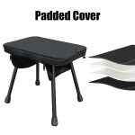 NNEOBA Tactical Folding Table with Utility Buckles Black - Image 2