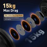 NNEOBA 5000 Series Spinning Fishing Reel with Carbon Drag System Black - Image 3