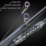 Telescopic Rod and Spinning Reel Carbon Fiber Travel Set Black - Image 3