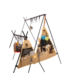 NNEOBA Outdoor Camping Hanging Rack Folding Tripod