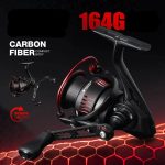 Ultralight Carbon Fiber Spinning Reel 9kg Max Drag Black - Image 2