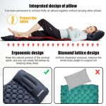 Ultralight Camping Inflatable Mattress with Built-In Pump and Pillows - Image 4
