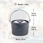 4L Camping Hanging Pot Cookware - Image 4