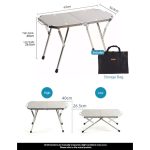 Outdoor Folding Stainless Steel Table Heat And Scratch Resistan - Image 5