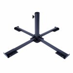 Base for beach umbrella Aktive 86 x 34 x 86 cm Black Metal (2 Units) - Image 5