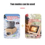 Portable 1500W Butane Tent Infrared Outdoor Space Heater Khaki - Image 4