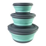 3Pcs/Set Bowl Sets Silicone Folding Lunch Box