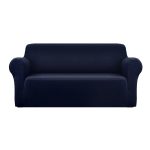 NNEDSZ Sofa Cover Elastic Stretchable Couch Covers Navy 3 Seater