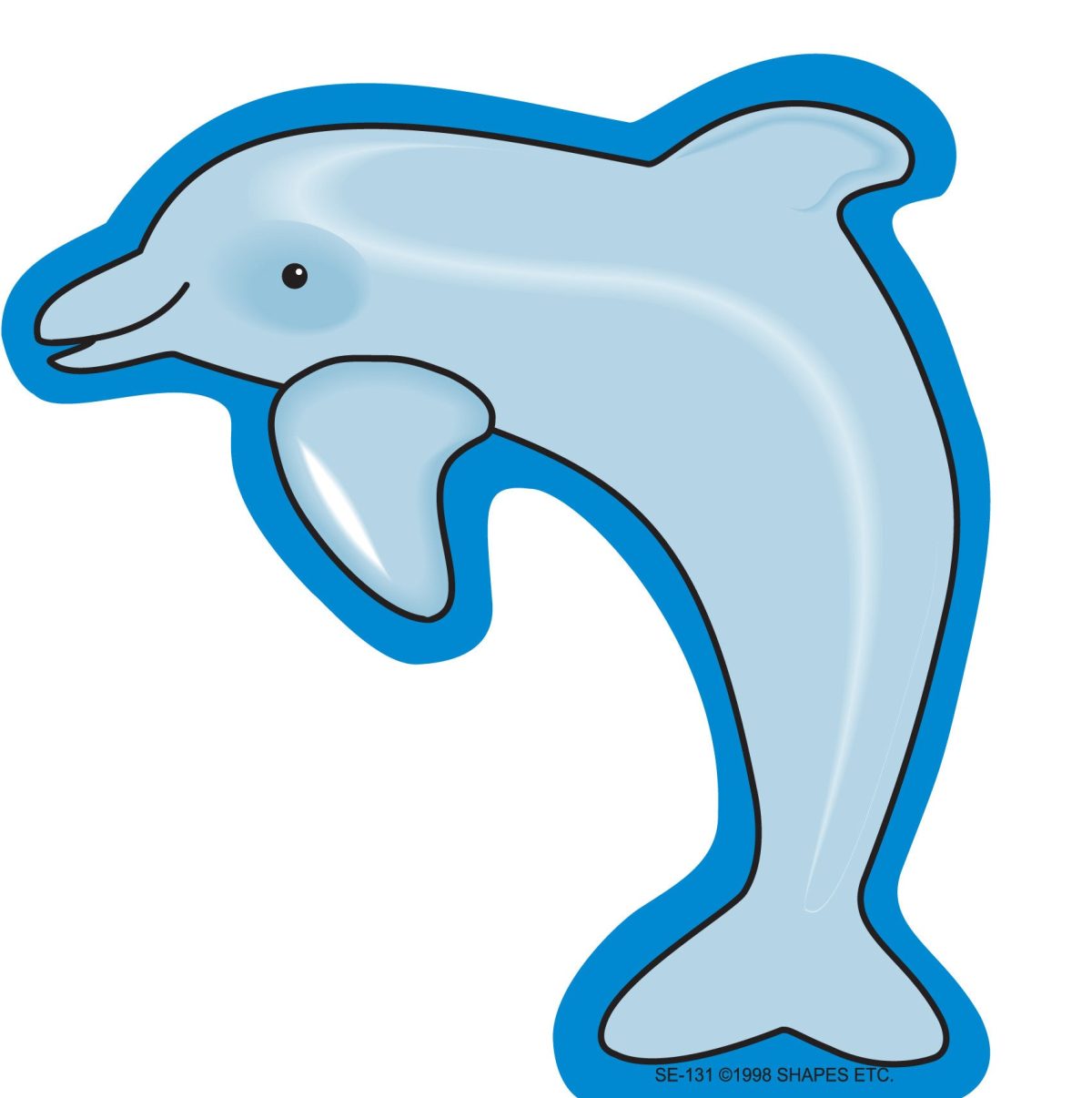 SHAPES ETC. Large Notepad - Dolphin - Image 1