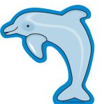 SHAPES ETC. Large Notepad - Dolphin