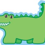 SHAPES ETC. Large Notepad Alligator