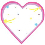 SHAPES ETC.  Large Cardstock Accents - Celebration Heart