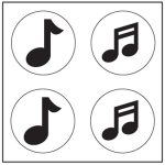 SHAPES ETC. Incentive Stickers - Music Note