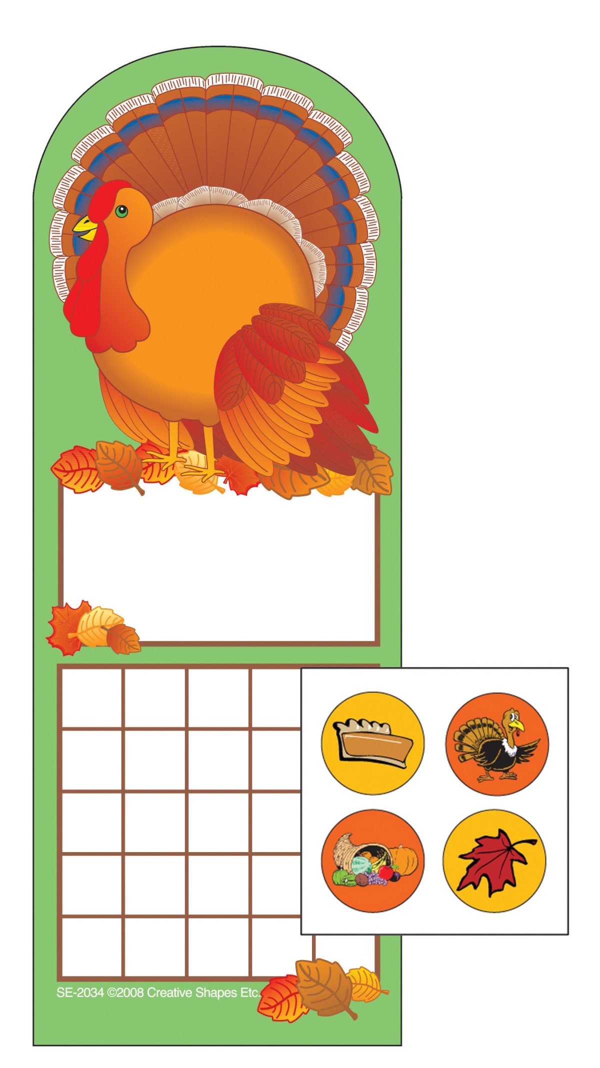 SHAPES ETC. Incentive Sticker Set - Turkey - Image 1