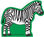 SHAPES ETC. Mini Notepad - Zebra