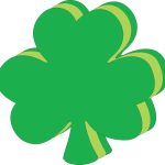 SHAPES ETC.  Green Shamrock Assorted Color Creative Cut-Outs- 5.5”