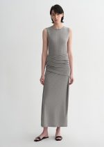 Ice silk wool blend dress with adjustable waistline, hip-flattering design, slim fit for a figure-slimming effect - Image 7