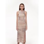 "Half Summer Ball" Fine Wool Blend Sleeveless Slit Long Knit Dress - Image 10