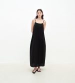 "Island Walk" Cotton Beaded Sling Dress - Image 9