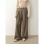 "City Stroll" casual and relaxed wool-blend double-pleated straight draped wide-leg casual trousers for autumn - Image 17